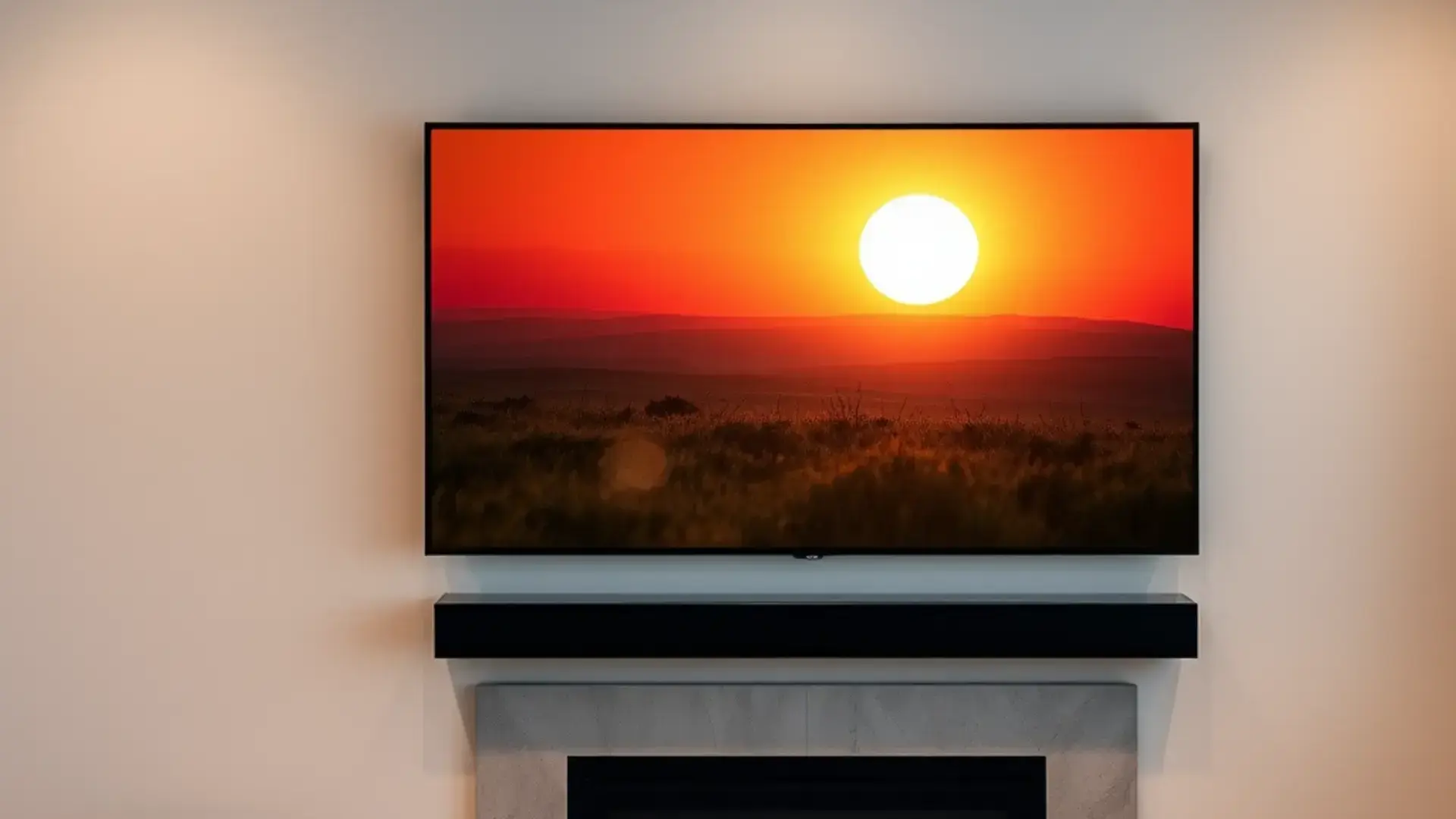 Professional 65-inch TV wall mount installation in Tarboro NC living room